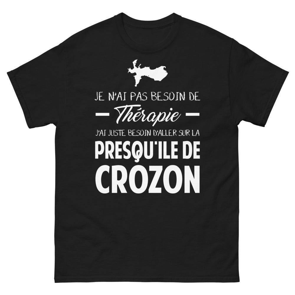 T-shirt Presqu'île de Crozon noir - besoin d'aventure