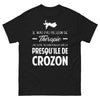 T-shirt Presqu'île de Crozon noir - besoin d'aventure