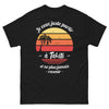T-shirt Tahiti noir - Je veux juste partir à Tahiti face