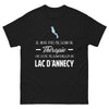 T-shirt Lac d'Annecy noir - Je n'ai pas besoin de thérapie