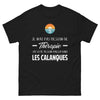 T-shirt Calanques noir - Je n'ai pas besoin de thérapie