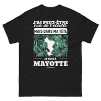 Thumbnail for T-shirt Mayotte noir - J'ai peut-être l'air de t'écouter