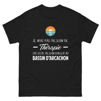 Thumbnail for T-shirt Bassin d'Arcachon noir - Thérapie Non Nécessaire