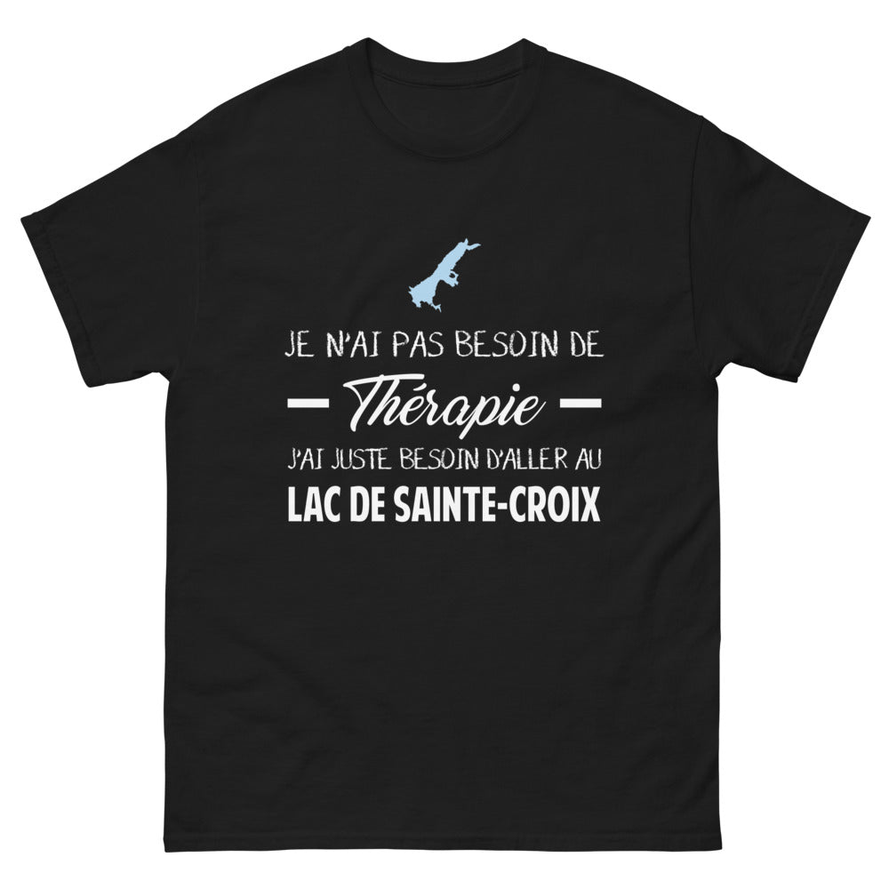 T-shirt Provence noir - J'ai juste besoin d'aller au lac