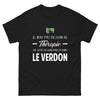 T-shirt Verdon noir - Je n'ai pas besoin de thérapie