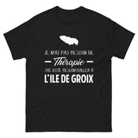 Thumbnail for T-shirt Bretagne noir - Je n'ai pas besoin de thérapie