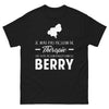 T-shirt Berry noir - Pas de thérapie, juste du bonheur
