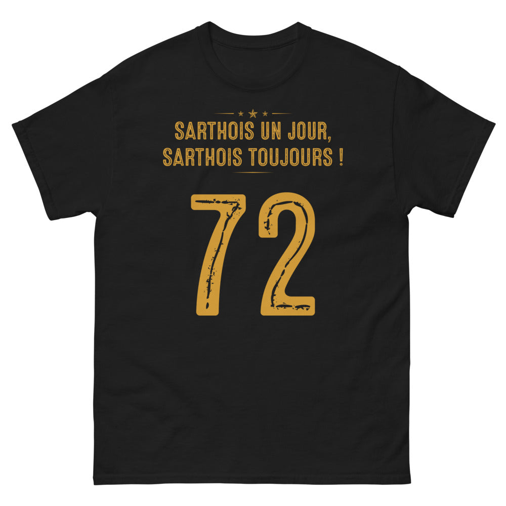 T-shirt Sarthe noir - Un clin d'œil à vos racines