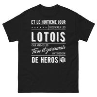 Thumbnail for T-shirt Lotois noir - Les héros qu'il nous fallait !