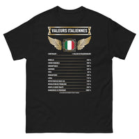 Thumbnail for T-shirt Italie noir - design rebelle et romantique
