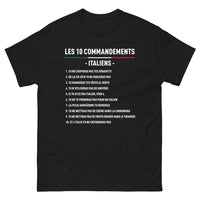 Thumbnail for T-shirt Italie noir - Les 10 Commandements de la table