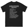 T-shirt humour noir - Les règles pour sortir avec ma fille