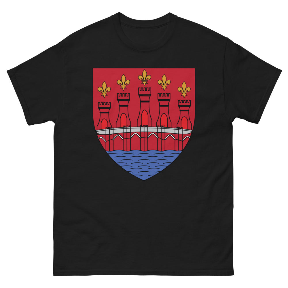 T-shirt Bordeaux noir - Armoiries de la ville