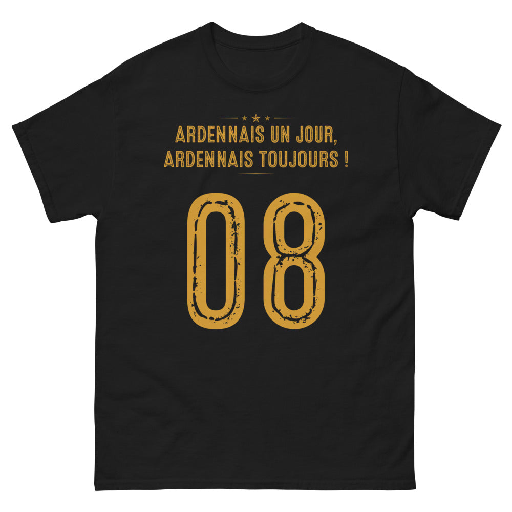 T-shirt Ardennais noir - Ardennais Un Jour, Ardennais Toujours