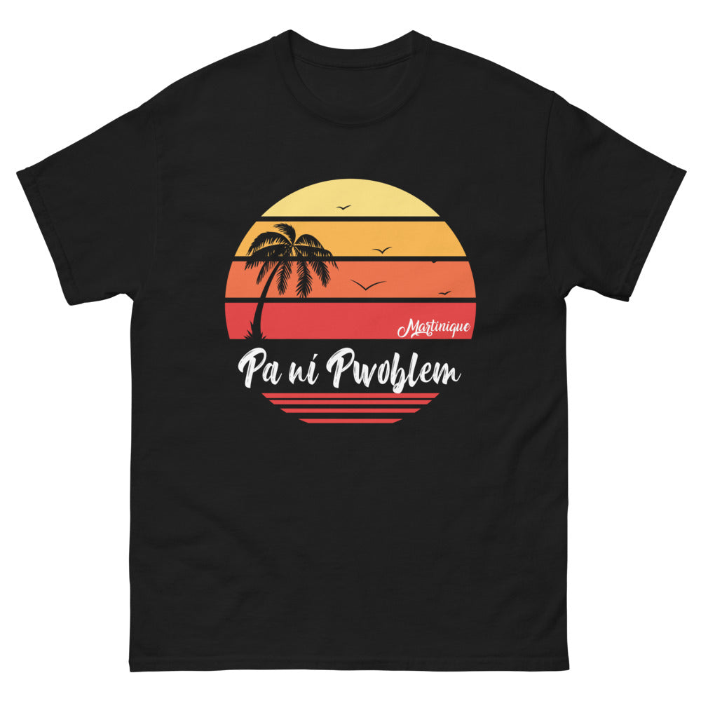 T-shirt Martinique noir - Pa Ni Pwoblem avec humour