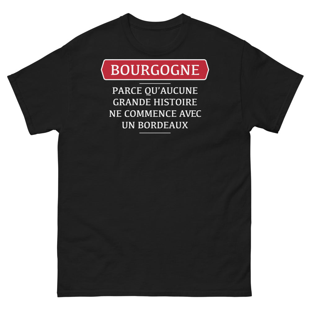 T-shirt Bourgogne noir - L'histoire commence ici