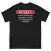 T-shirt Alsace noir - Parce qu'aucune grande histoire ne commence en Lorraine