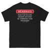 T-shirt Béarnais noir - Aucune grande histoire ne commence avec un Basque