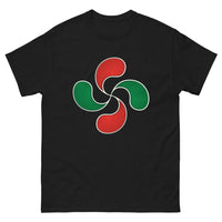 Thumbnail for T-shirt Basque noir - Lauburu Cross Dark Edition face