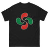 T-shirt Basque noir - Lauburu Cross Dark Edition face