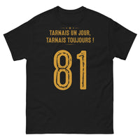 Thumbnail for T-shirt Tarn noir - Tarnais un jour, Tarnais toujours face