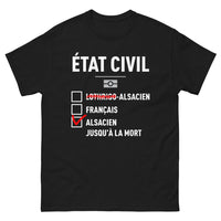 Thumbnail for T-shirt Lotharingien noir - Français Alsacien jusqu'à la mort