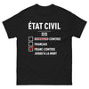 T-shirt Franc-Comtois noir - Fier jusqu'à la mort