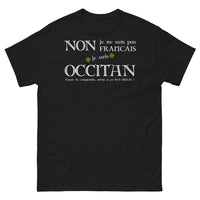Thumbnail for T-shirt occitan noir - Je ne suis pas français, je suis occitan