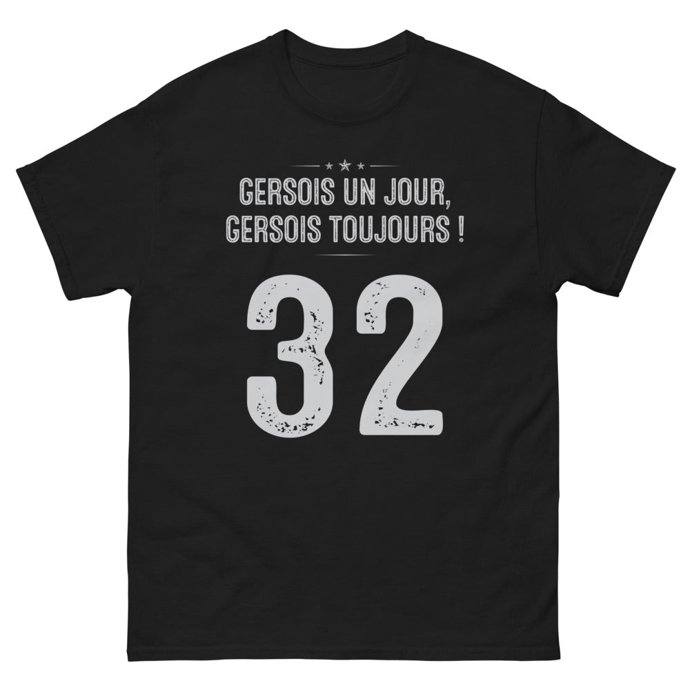 T-shirt Gersois noir - Gersois un jour, Gersois toujours