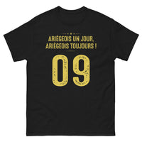 Thumbnail for T-shirt Ariège noir - Un Jour Ariégeois, Toujours Ariégeois