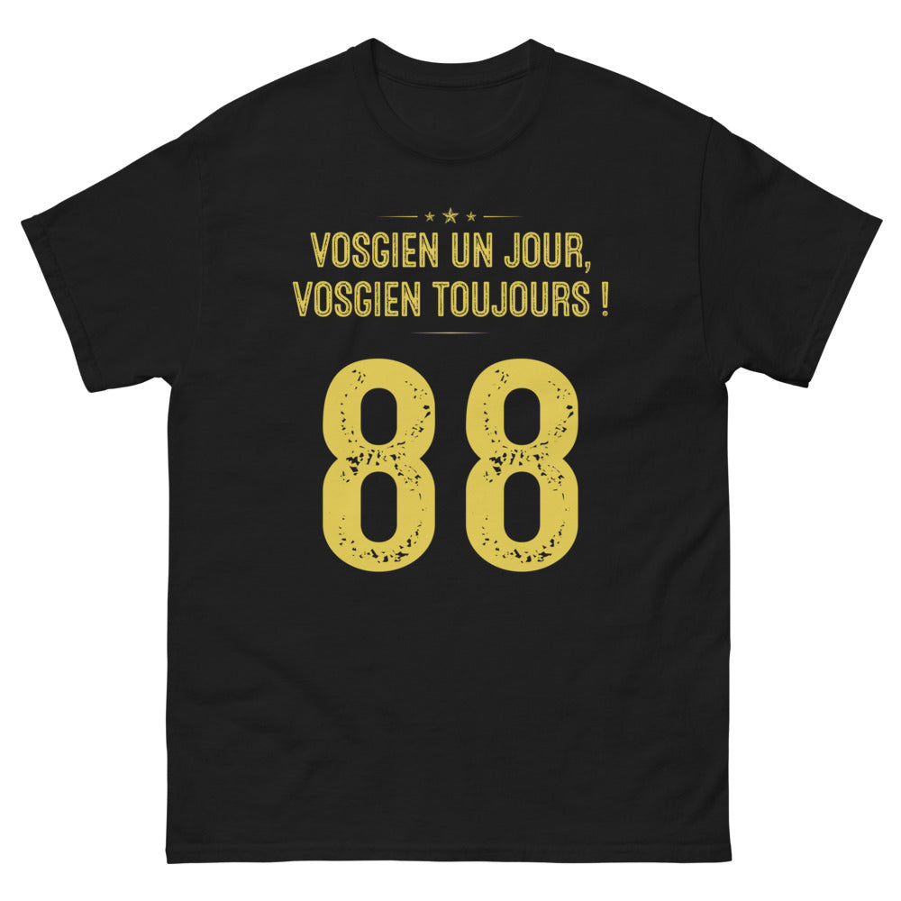 T-shirt Vosgien noir - Un jour, Vosgien toujours