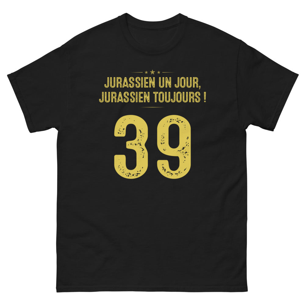 T-shirt Jura noir - Jurassien Un Jour, Jurassien Toujours