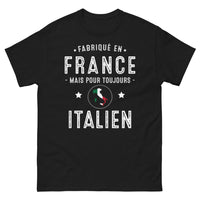 Thumbnail for T-shirt Italie noir - Fabriqué en France, Mais Toujours Italien