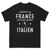 T-shirt Italie noir - Fabriqué en France, Mais Toujours Italien