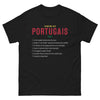 T-shirt Portugal noir - Tu sais que tu es Portugais quand...