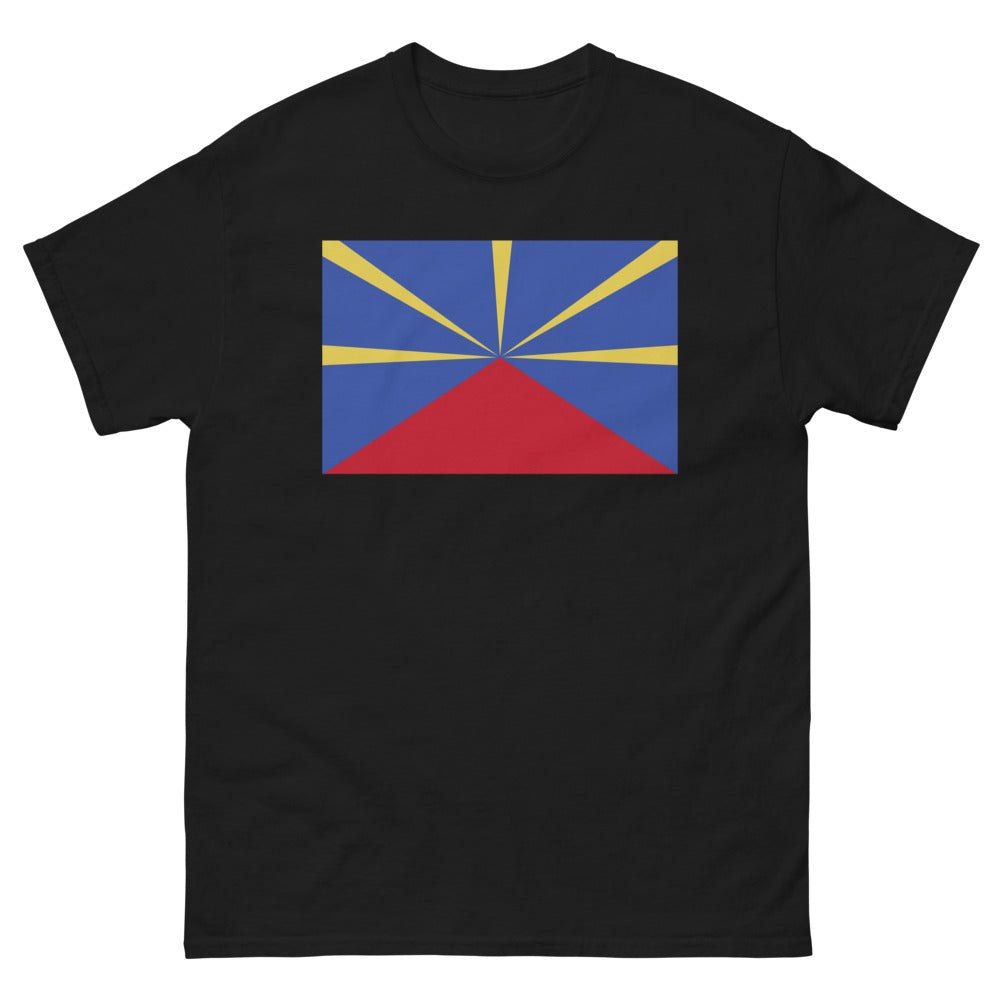 T-shirt Réunion noir - Fier d'être Réunionnais