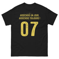 Thumbnail for T-shirt Ardèche noir - Ardéchois un Jour, Ardéchois Toujours
