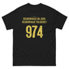 T-shirt Réunion noir - Né un jour, Réunionnais toujours