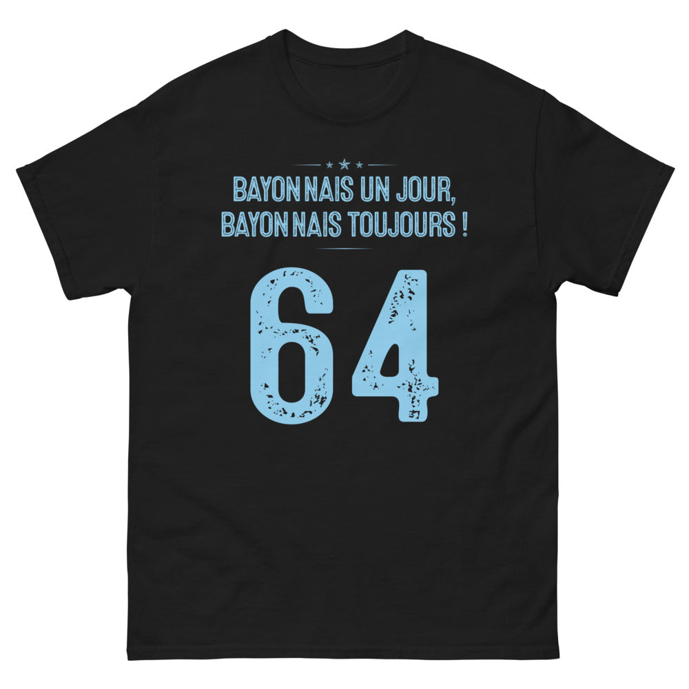 T-shirt Bayonnais noir - Un Jour Bayonnais Toujours