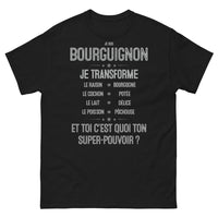 Thumbnail for T-shirt Bourgogne noir - Transforme le raisin en Bourgogne