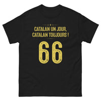 Thumbnail for T-shirt Catalan noir - Catalan un jour, Catalan toujours