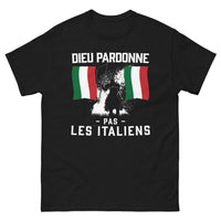 Thumbnail for T-shirt humour italien noir - Dieu ne pardonne pas les Italiens