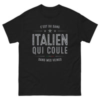 Thumbnail for T-shirt Italie noir - C'est du Sang Italien qui Coule