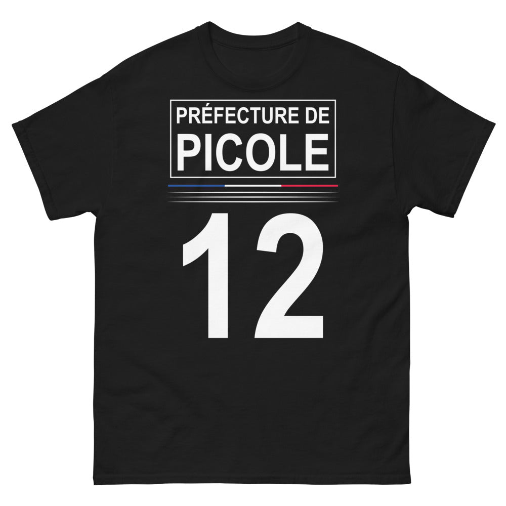 T-shirt Picole noir - clin d'œil humoristique