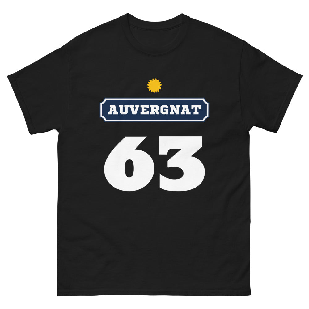 T-shirt Auvergnat noir - Fier et authentique