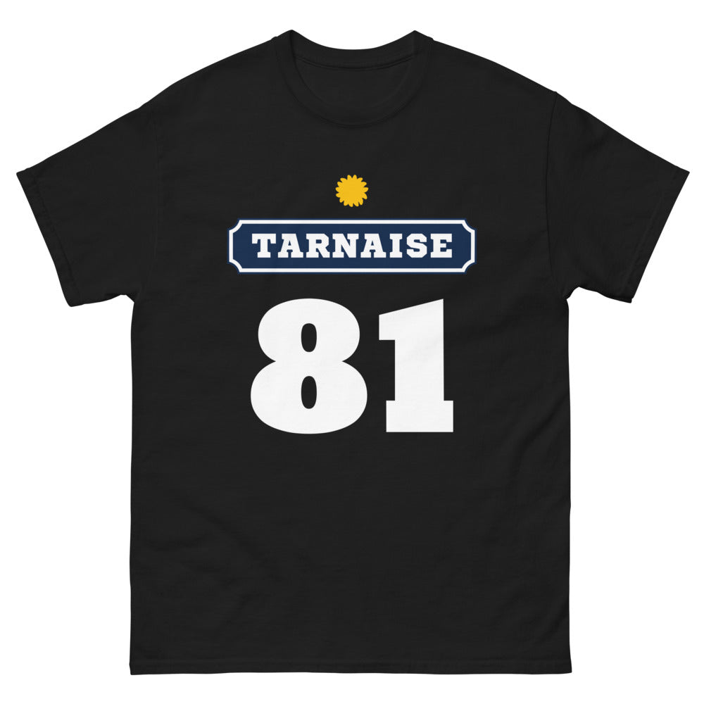 T-shirt Tarnais noir - Fierté du 81 avec humour