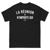 T-shirt La Réunion 974 noir - numéro emblématique de l'île