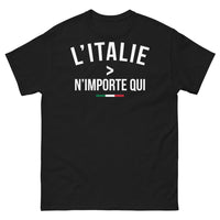 Thumbnail for T-shirt Italie noir - Design 'Benvenuto!' pour les passionnés