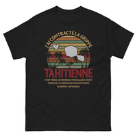 Thumbnail for T-shirt Tahiti noir - J'ai Contracté la Grippe Tahitienne