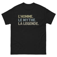 Thumbnail for T-shirt homme noir - L'homme, le Mythe, la Légende